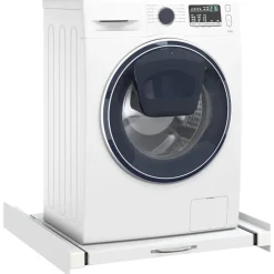 vidaXL Kit pour tour de lavage-séchage avec étagère coulissante