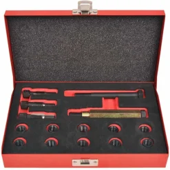 vidaXL Kit réparation filetage bougie de préchauffage 15 pcs M10x1,0mm