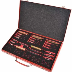 vidaXL Kit réparation filetage bougie préchauffage 63pcs M8 M9 M10 M12