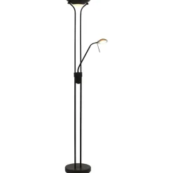 Luminaires-vidaXL Lampadaire à LED à éclairage réglable 23 W Noir