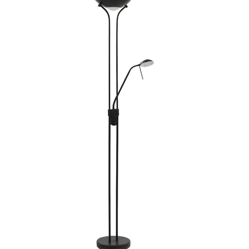 Luminaires-vidaXL Lampadaire à LED à éclairage réglable 23 W Noir