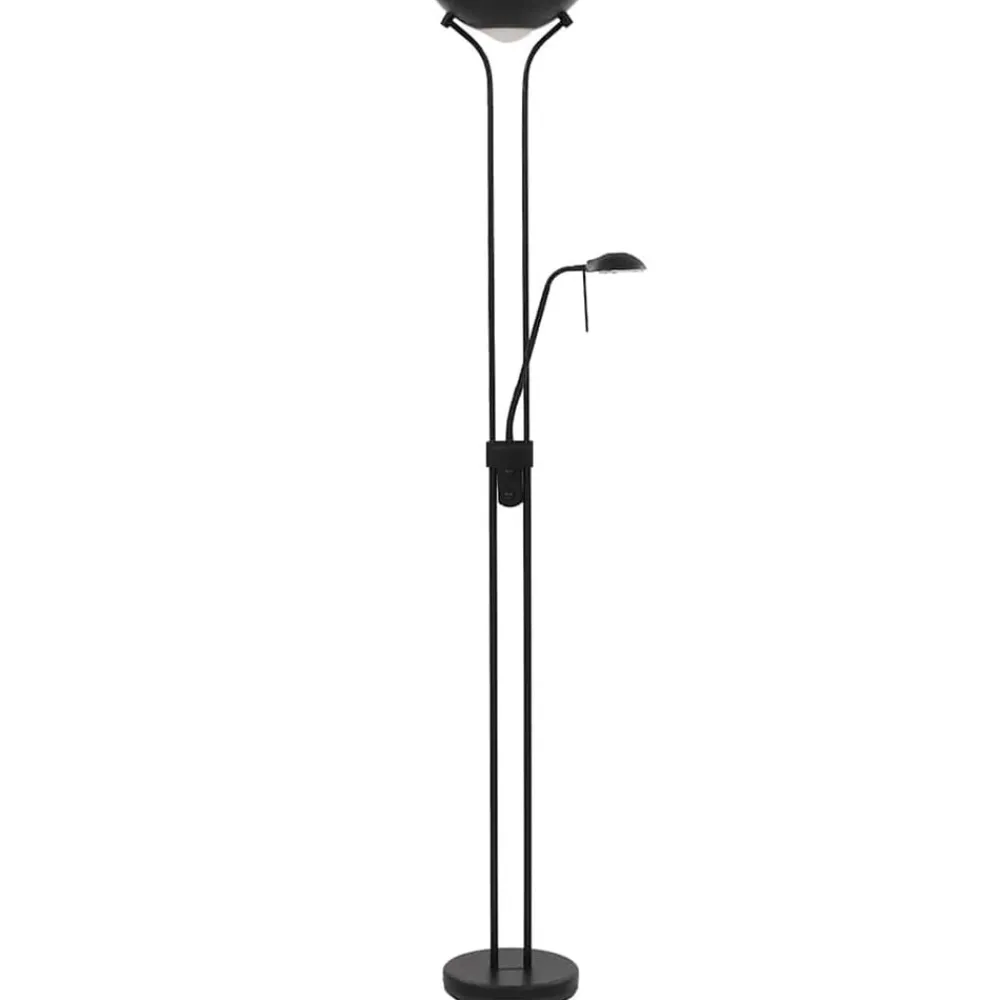 Luminaires-vidaXL Lampadaire à LED à éclairage réglable 23 W Noir