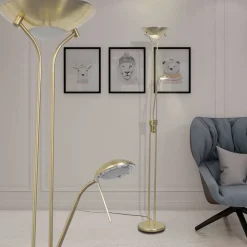 Luminaires-vidaXL Lampadaire à LED à éclairage réglable 23 W