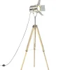 Luminaires-vidaXL Lampadaire à trépied bois de manguier massif 140 cm