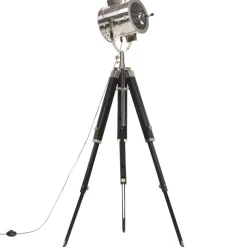 Luminaires-vidaXL Lampadaire à trépied Bois de manguier massif 165 cm
