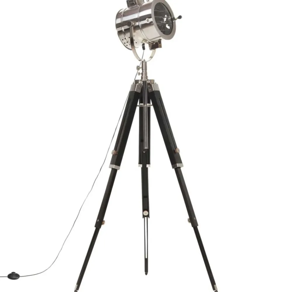 Luminaires-vidaXL Lampadaire à trépied Bois de manguier massif 165 cm