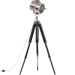 Luminaires-vidaXL Lampadaire à trépied Bois de manguier massif 165 cm