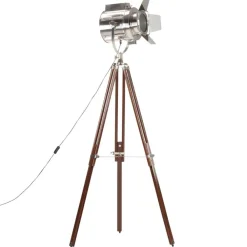 Luminaires-vidaXL Lampadaire à trépied bois de manguier massif 180 cm