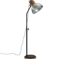 Luminaires-vidaXL Lampadaire 25 W vintage 30x30x100-150 cm E27 Argent