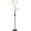 Luminaires-vidaXL Lampadaire 18 W argenté 180 cm variable