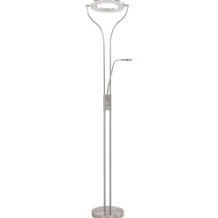 Luminaires-vidaXL Lampadaire 18 W argenté 180 cm variable