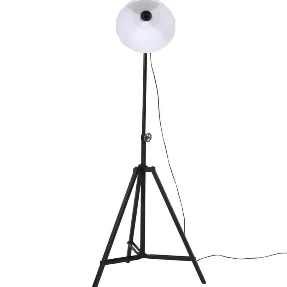 Luminaires-vidaXL Lampadaire 25 W 61x61x90/150 cm E27 Blanc
