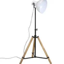 Luminaires-vidaXL Lampadaire 25 W 75x75x90-150 cm E27 Blanc