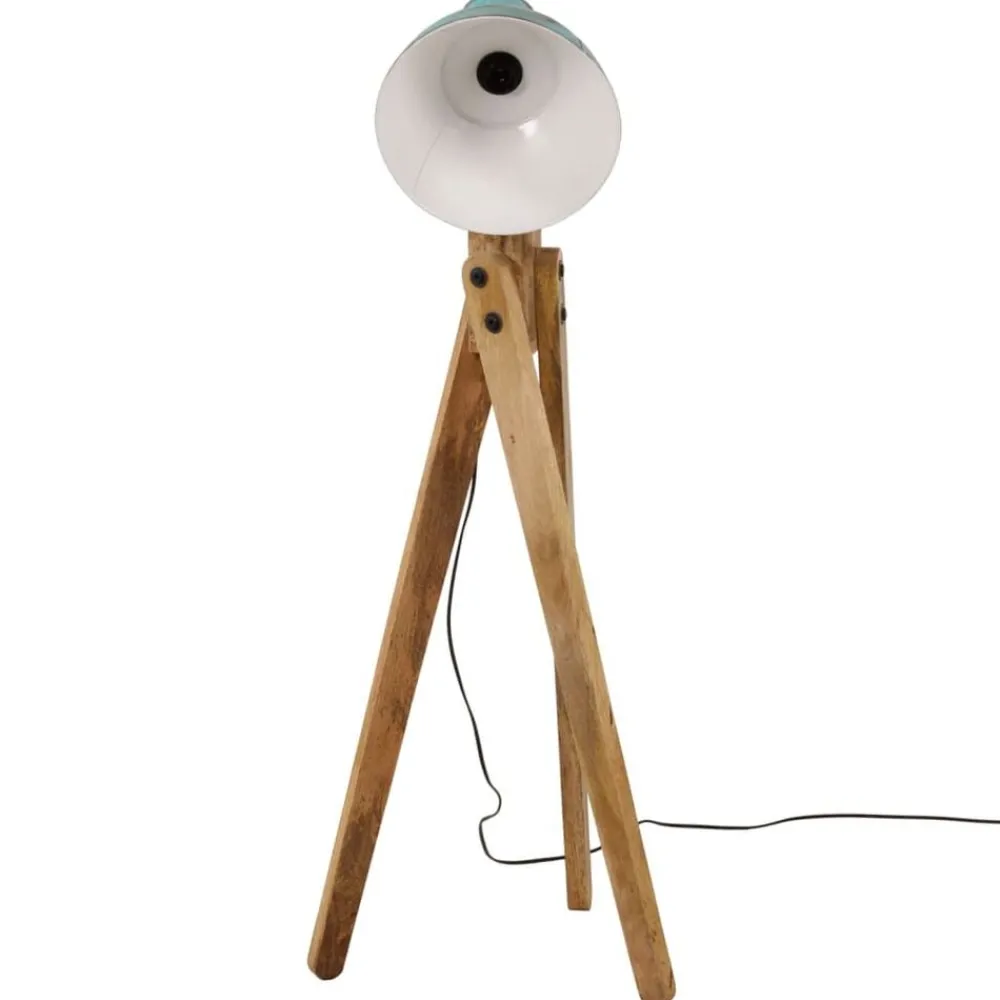 Luminaires-vidaXL Lampadaire 25 W délavé 45x45x120 cm E27 Bleu