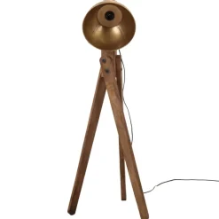 Luminaires-vidaXL Lampadaire 25 W antique 45x45x120 cm E27 Laiton