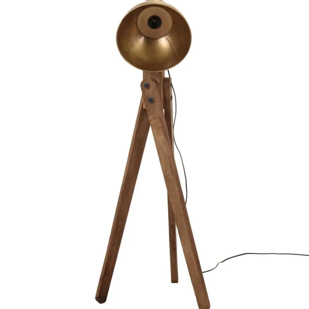 Luminaires-vidaXL Lampadaire 25 W antique 45x45x120 cm E27 Laiton