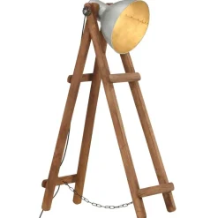 vidaXL Lampadaire é E27 Bois de manguier massif
