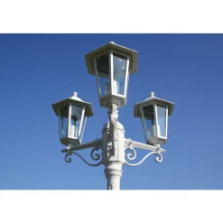vidaXL Lampadaire de jardin 3 bras 215 cm Aluminium