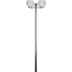vidaXL Lampadaire de jardin 2 lampes 220 cm