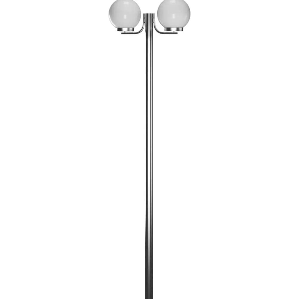 vidaXL Lampadaire de jardin 2 lampes 220 cm