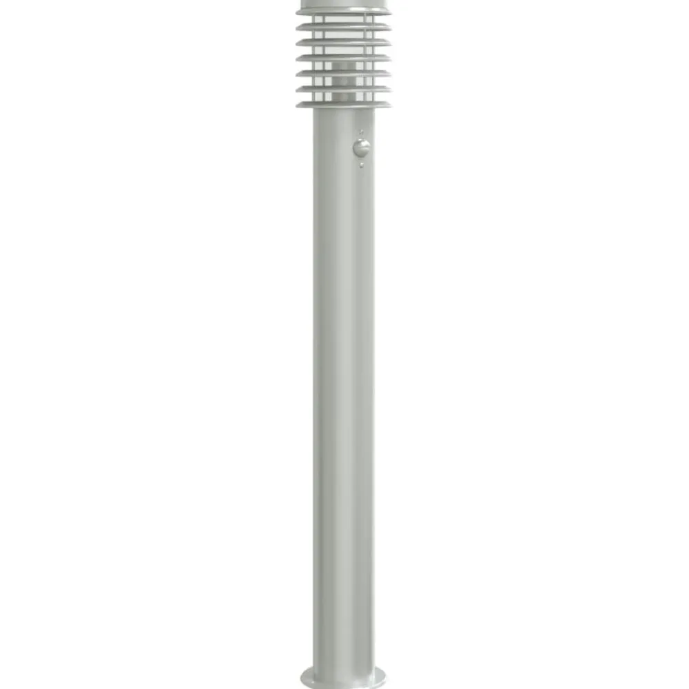 vidaXL Lampadaire d'extérieur avec capteur é acier inoxydable