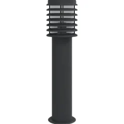 Luminaires-vidaXL Lampadaire d'extérieur 60 cm acier inoxydable Noir
