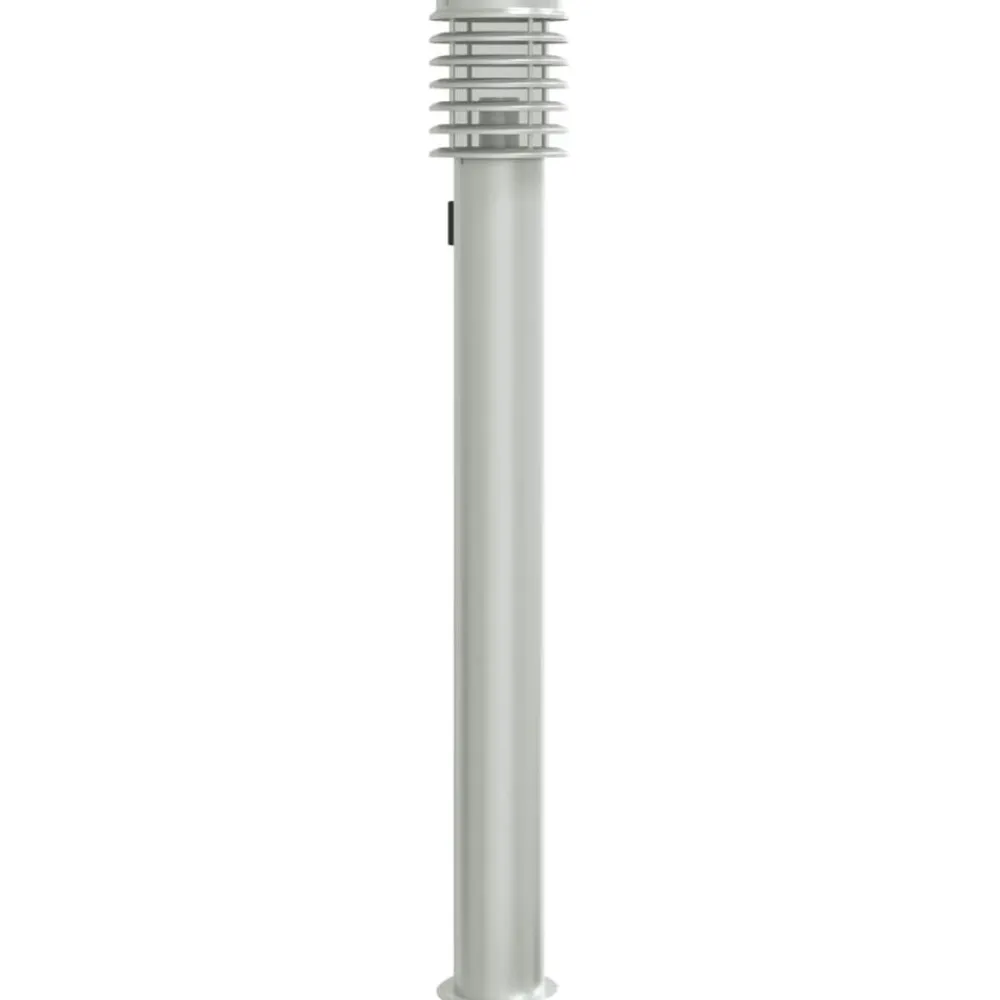 Luminaires-vidaXL Lampadaire d'extérieur et sortie é 110cm acier inoxydable Argent