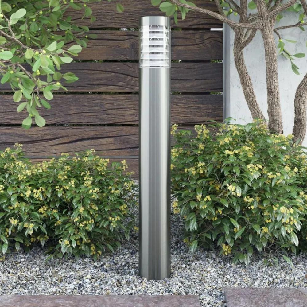Luminaires-vidaXL Lampadaire d'extérieur Acier inoxydable