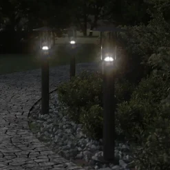 vidaXL Lampadaire d'extérieur 60 cm acier inoxydable
