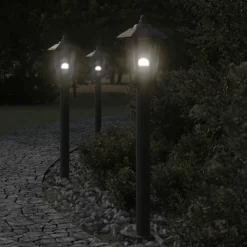 vidaXL Lampadaire d'extérieur 80 cm acier inoxydable