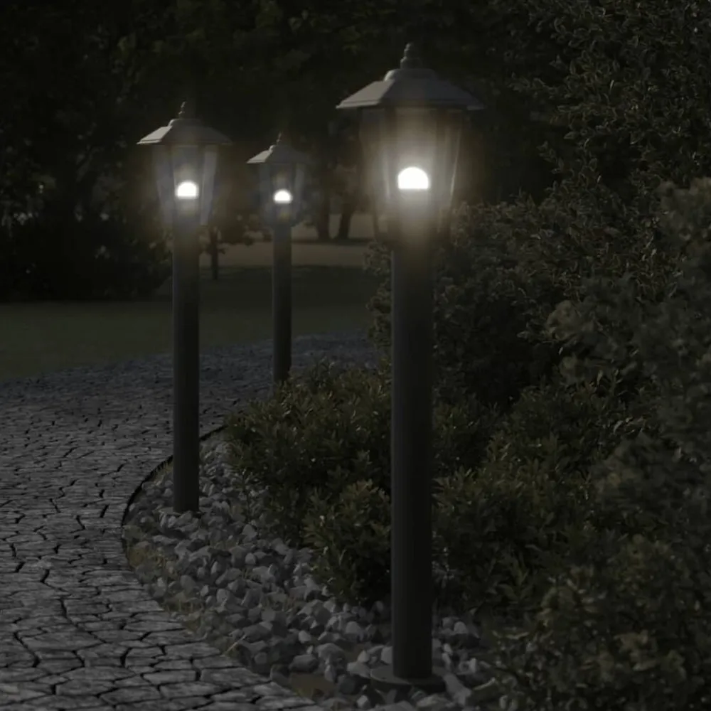 vidaXL Lampadaire d'extérieur 80 cm acier inoxydable