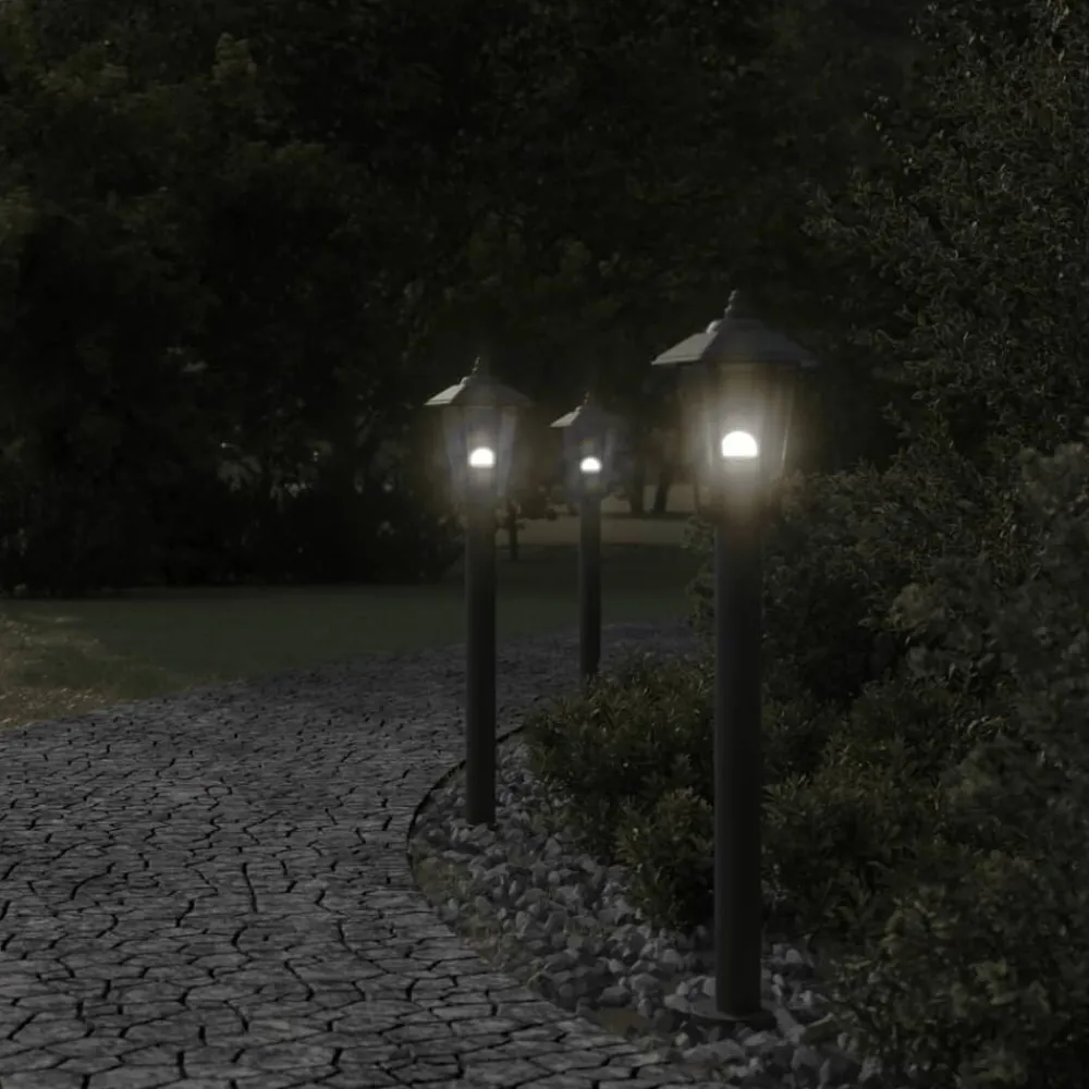 vidaXL Lampadaire d'extérieur 80 cm acier inoxydable