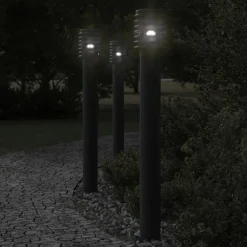 vidaXL Lampadaire d'extérieur 110 cm acier inoxydable