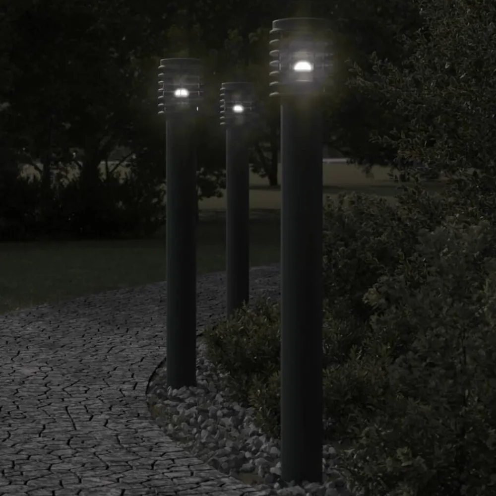 vidaXL Lampadaire d'extérieur 110 cm acier inoxydable