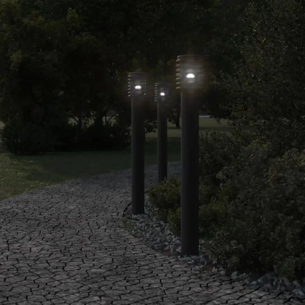 vidaXL Lampadaire d'extérieur 110 cm acier inoxydable