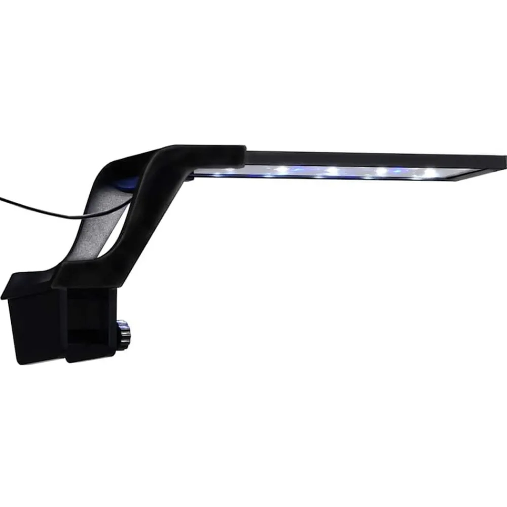 Articles Pour Animaux De Compagnie-vidaXL Lampe à LED d'aquarium avec pince 25-45 cm Bleu et blanc