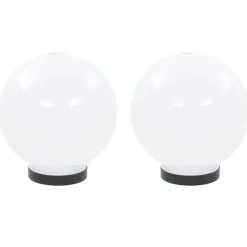 Luminaires-vidaXL Lampe à LED sous forme de boule 2 pcs Sphérique 20 cm PMMA