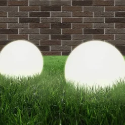 Luminaires-vidaXL Lampe à LED sous forme de boule 2 pcs Sphérique 20 cm PMMA