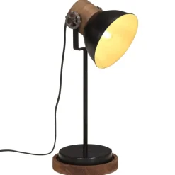 Luminaires-vidaXL Lampe de bureau 25 W 17x17x50 cm E27 Noir