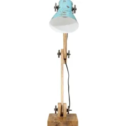 Luminaires-vidaXL Lampe de bureau 25 W délavé 23x18x96 cm E27 Bleu