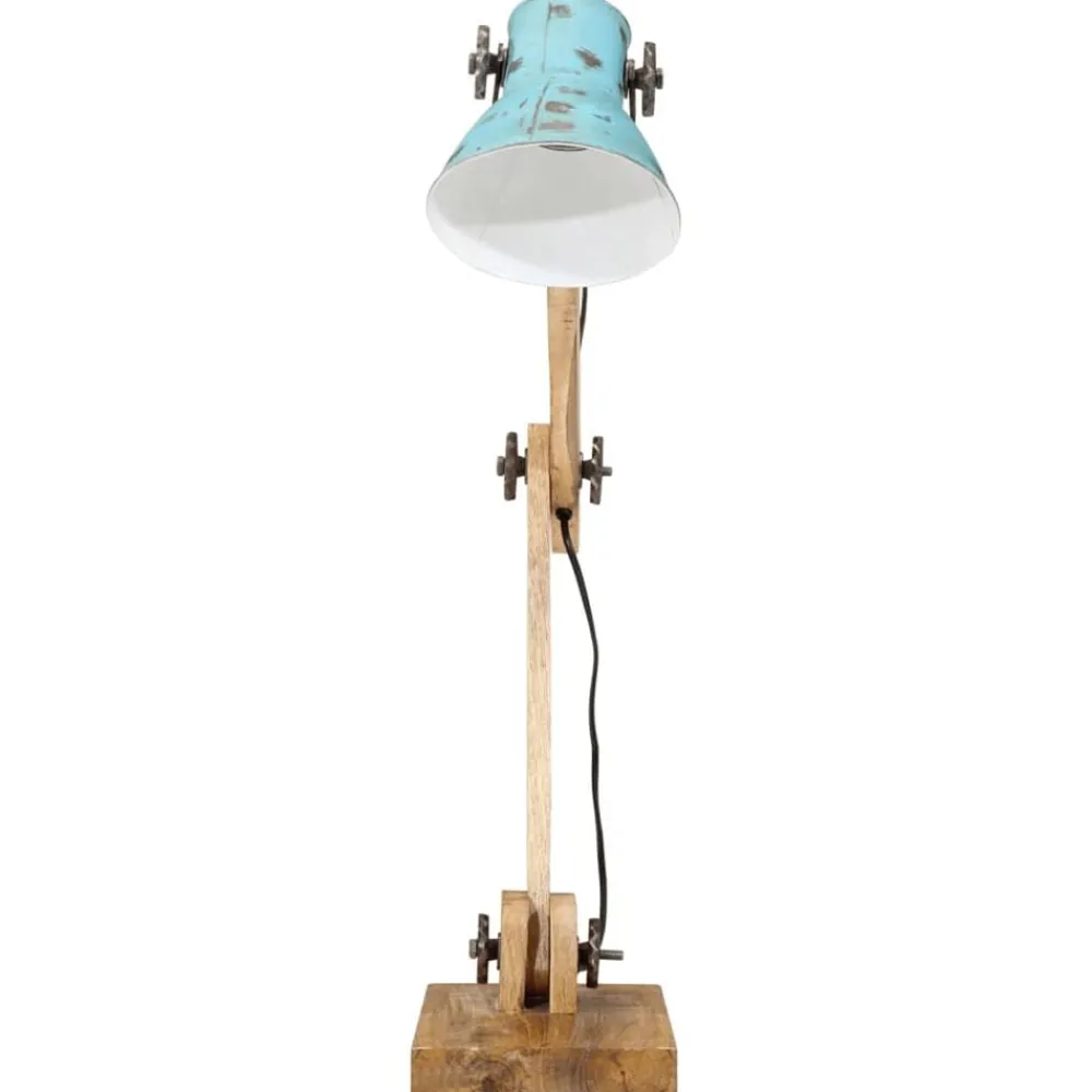 Luminaires-vidaXL Lampe de bureau 25 W délavé 23x18x96 cm E27 Bleu