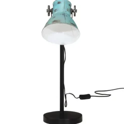 Luminaires-vidaXL Lampe de bureau 25 W délavé 17x17x60 cm E27 Bleu