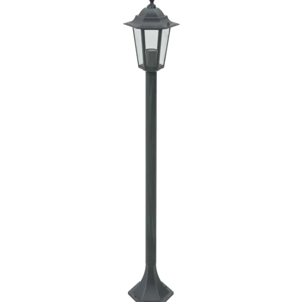 Luminaires-vidaXL Lampe de jardin à piquet 6 pcs E27 110 cm Aluminium Vert foncé