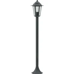 Luminaires-vidaXL Lampe de jardin à piquet 6 pcs E27 110 cm Aluminium Vert foncé