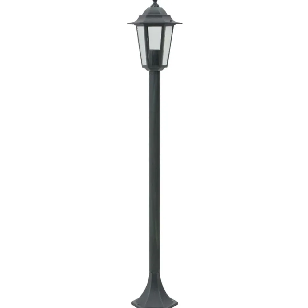 Luminaires-vidaXL Lampe de jardin à piquet 6 pcs E27 110 cm Aluminium Vert foncé