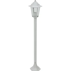Luminaires-vidaXL Lampe de jardin à piquet 6 pcs E27 110 cm Aluminium Blanc