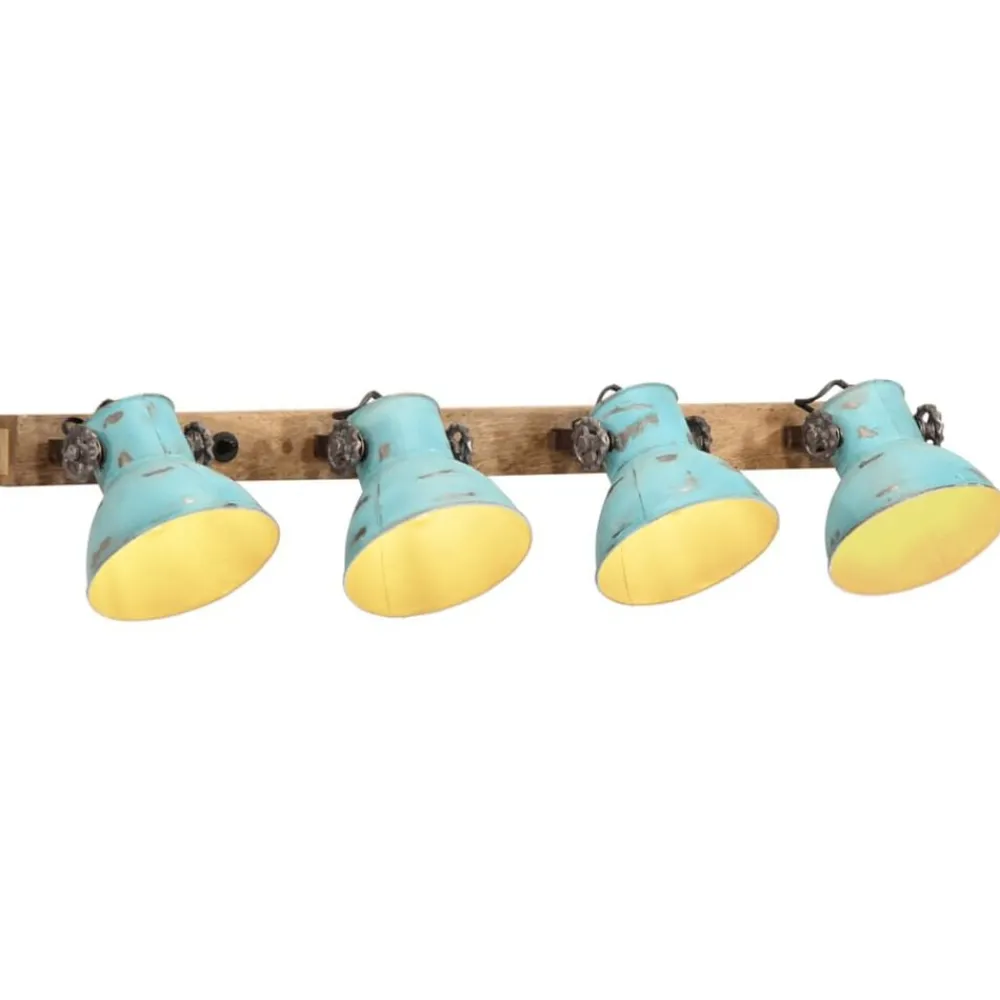Luminaires-vidaXL Lampe murale 25 W délavé 90x25 cm E27 Bleu