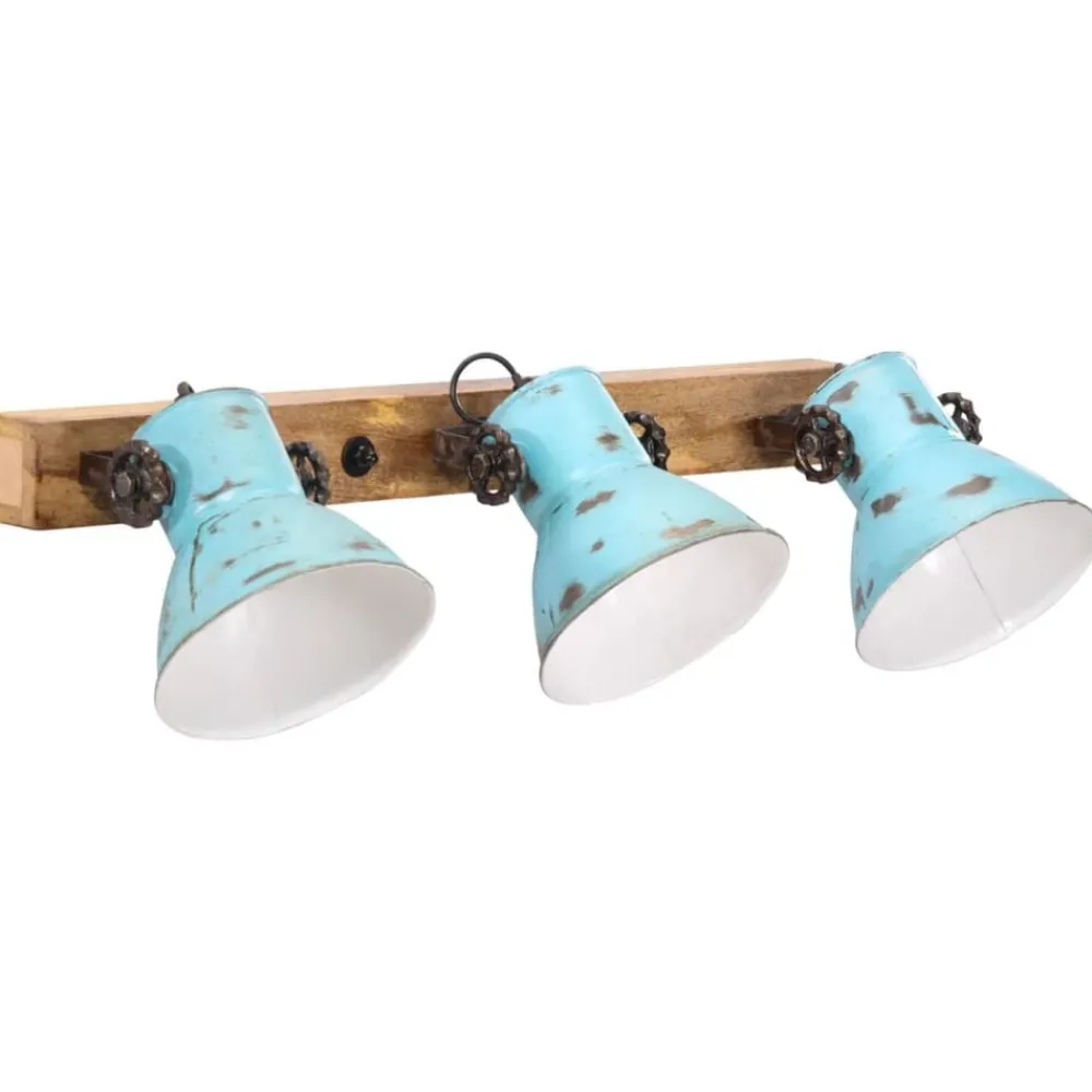 Luminaires-vidaXL Lampe murale 25 W délavé 65x25 cm E27 Bleu