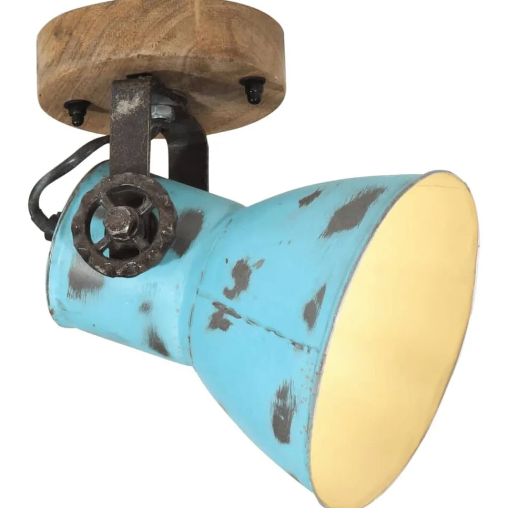 Luminaires-vidaXL Lampe murale 25 W délavé 11,5x11,5x25 cm E27 Bleu