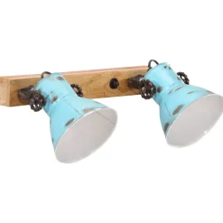 Luminaires-vidaXL Lampe murale 25 W délavé 45x25 cm E27 Bleu